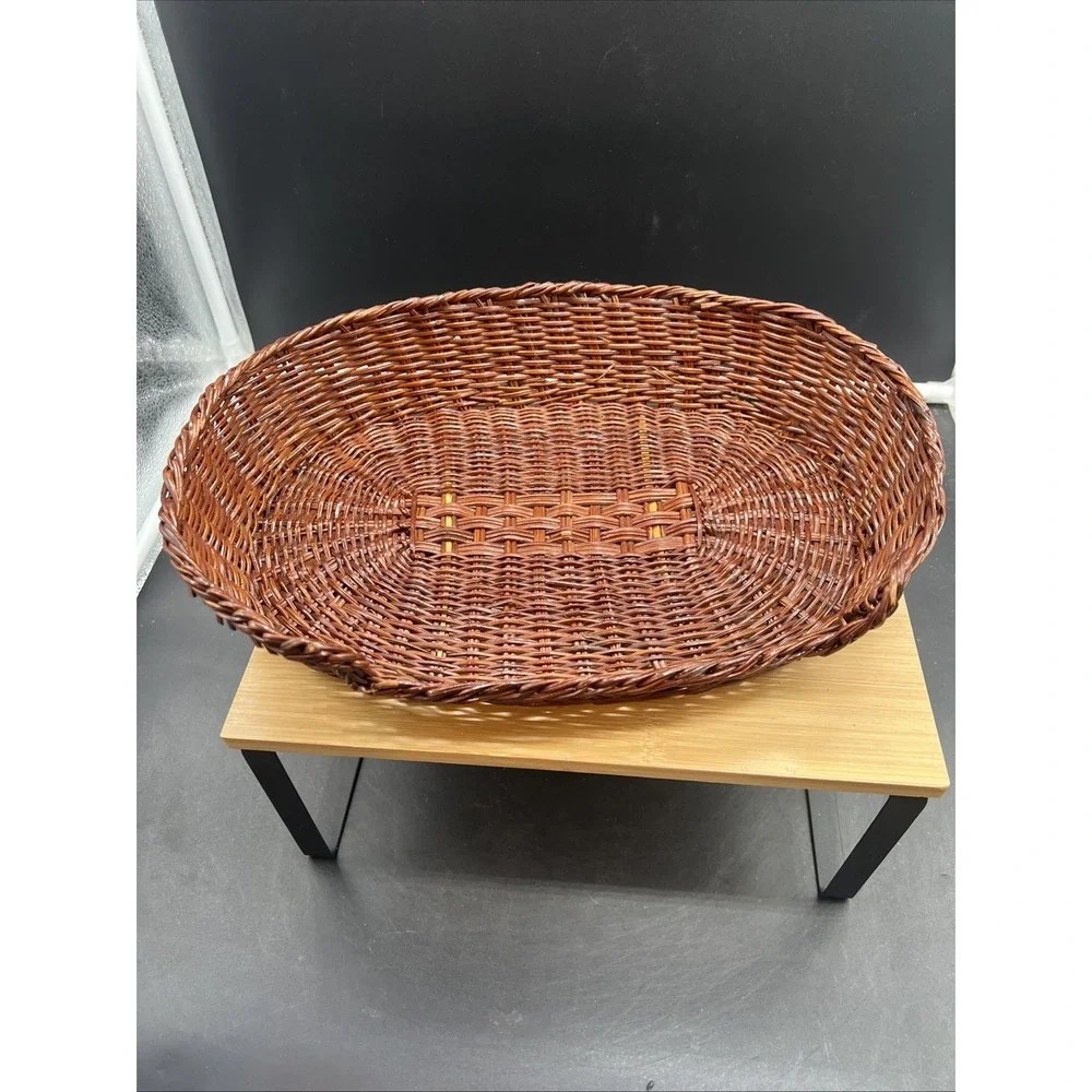Charming Pet/Doll Bed Basket- 13x10- Wicker Rattan Small Cat, Furry Friend